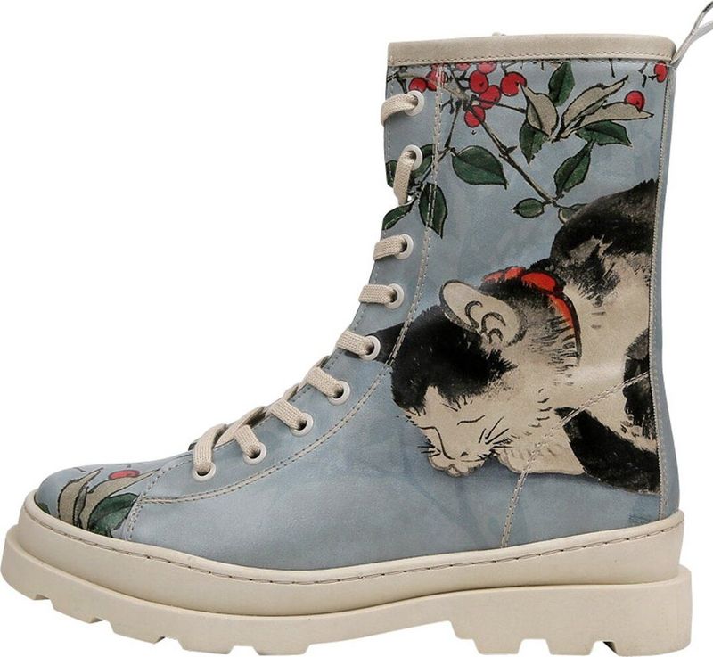 DOGO - Gisele - Dames Laarzen - Sleepy Cat - Plateaustiefel