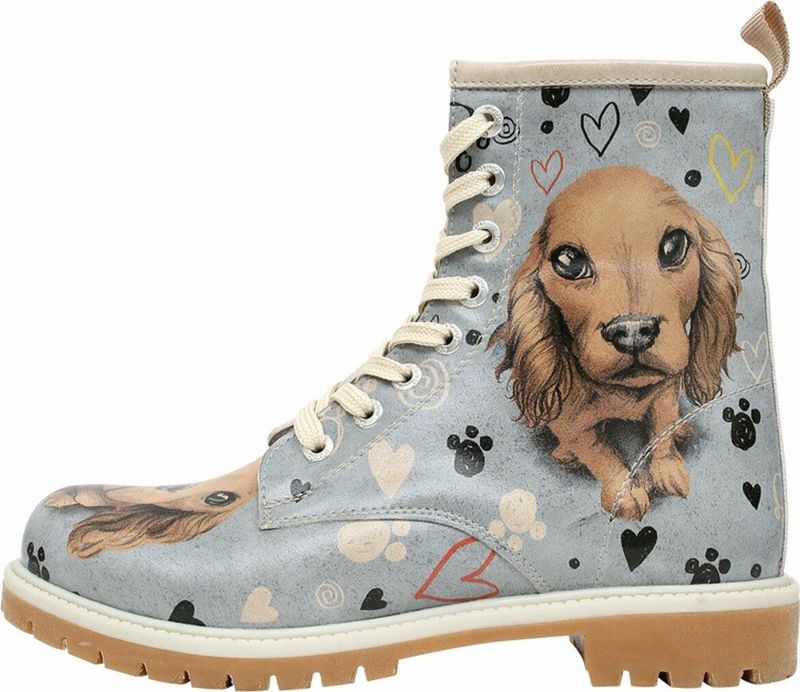 DOGO - Hello My Hooman - Dames Laarzen - Multikleur - Kunstleer