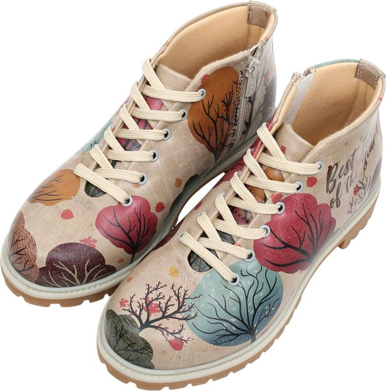 DOGO - Shortcut Boots - Beige - Kunstleer - Best Time Of The Year