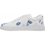 DOGO - Ace Sneakers - Cats on the Beach - Zwart - Textiel