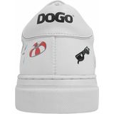 DOGO - Ace Sneakers - Cats on the Beach - Zwart - Textiel