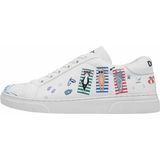 DOGO - Ace Sneakers - Cats on the Beach - Zwart - Textiel