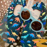 Slipstop Dino Donker blauw groen