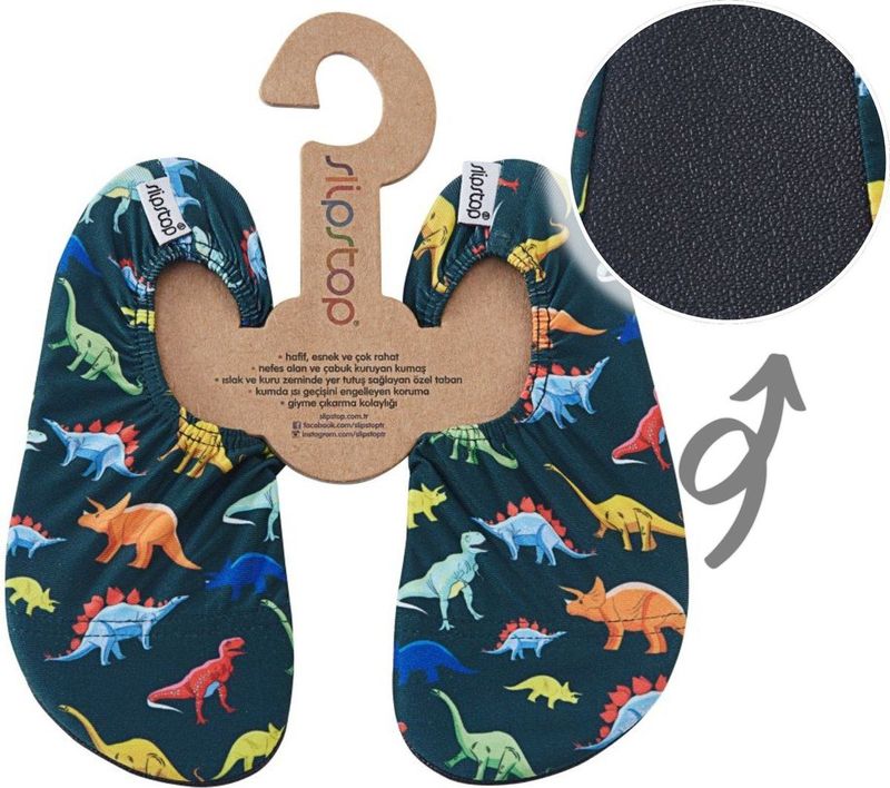 Slipstop Dino Donker blauw groen