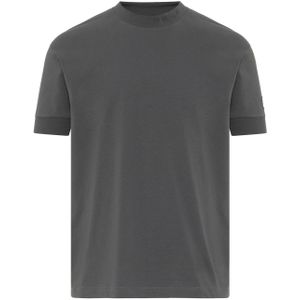 Premium Basic T-shirt van puur katoen, nauwsluitend, antraciet, M