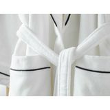 English Home - Badjas - Wit - 100% Turks Katoen - Absorberende Sjaalkraag
