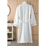 English Home - Badjas - Wit - 100% Turks Katoen - Absorberende Sjaalkraag