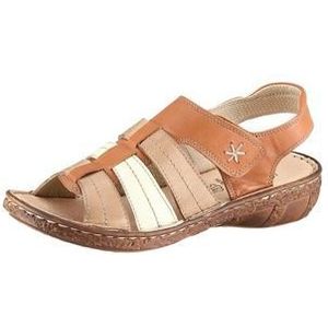 Dames sandalen in beige/zand