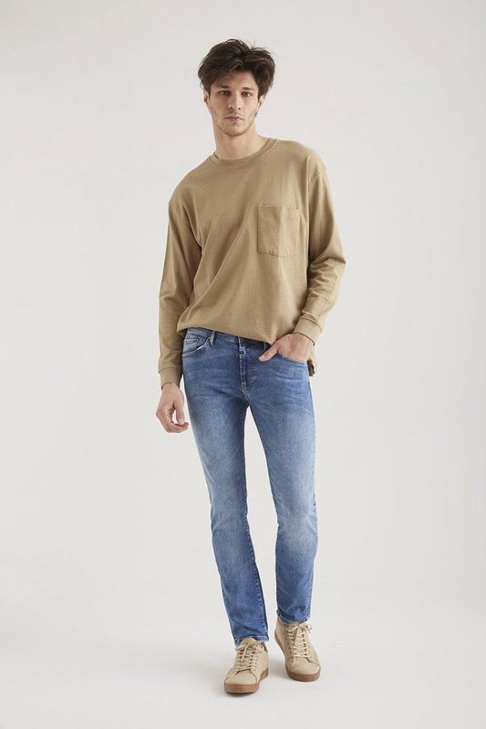 Cup of Joe Leo heren slim-fit jeans medium blue