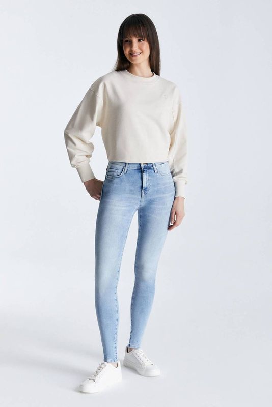 Cup of Joe Denim - Sophia - Jeans - Lichtblauw - High Waist Skinny Fit