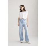 Cup of Joe Denim - Maria - Jeans - Lichtblauw - High Waist Wide Leg
