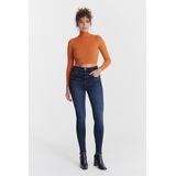 COJ - Lisa - Dames Skinny Jeans - Deep Blue