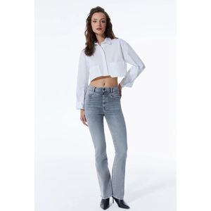 Cup of Joe - Flared Jeans - Grijs - Dames - Ultra High Waist