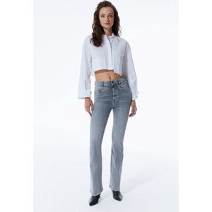 COJ - Matilda - Dames Flare Jeans - Grey Vintage