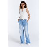 C.O.J. Denim Coj wide leg maxine light blue