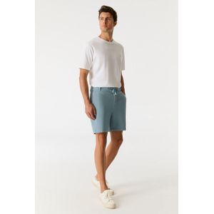 Chino Broeken - Blue Stone - Katoen/Polyester/Elastaan - Regular Fit
