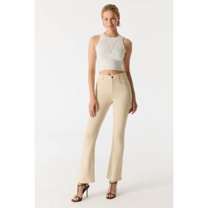 Cup of Joe Denim - Matilda - Flared Jeans - Ecru - High Waist