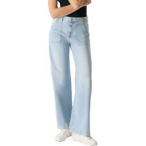 Cup of Joe Denim - Lulu - Jeans - Lichtblauw - High Waist Wide Leg