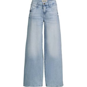Cup of Joe Denim low waist wide leg jeans light blue denim