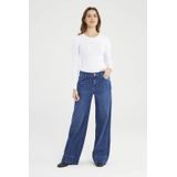 Cup of Joe Denim - Wide Leg Jeans - Donkerblauw - Regular Waist