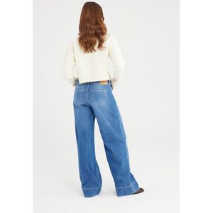 Cup of Joe - Layla - Jeans - Medium Blue - Mid Waist Wide Straight