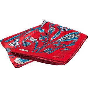 BiggDesign Granaatappel Burkina Zijde Sjaal , special design , speciaal ontwerp, kleurrijke sjaal , 100% Zijde Voile , 90 cm x 90 cm