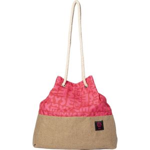 Biggdesign Moods Up Sexy Jute Tas - Strandtas Riet - Dames Tas