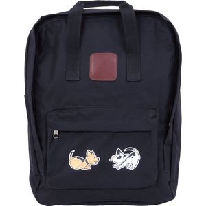 Biggdesign Dogs schooltas - rugzak - rugtas - zwart - waterdicht