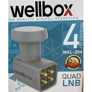 WELLBOX  WXL 204 UNIVERSAL SINGLE QUAD LNB 4K ULTRA HD