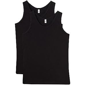 Dagi - Onderhemd - Zwart - 2 Pack - Mouwloos - Jersey