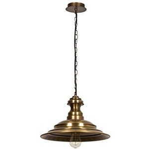 Homemania Vintage hanglamp, metaal, goudkleurig, 39 x 28 cm kabel 110 cm, 66 stuks