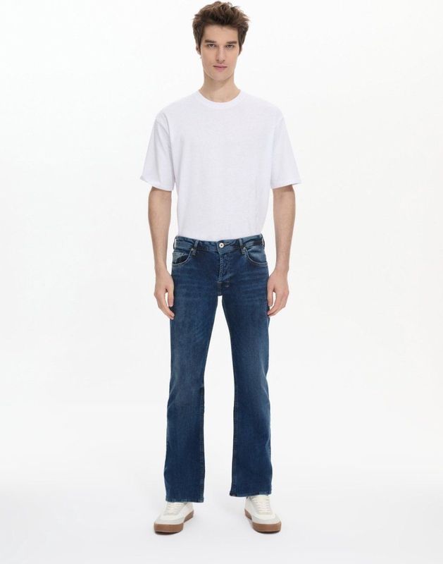 LTB Jeans - Heren - Tinman - Low Waist - Bootcut Jeans - Broek, Blue Lapis Wash (3923), 38W / 30L