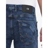 LTB Jeans Roden Heren Straight Jean - Donkerblauw - Blue Lapis Wash