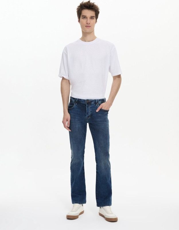 LTB Jeans Roden Heren Straight Jean - Donkerblauw - Blue Lapis Wash
