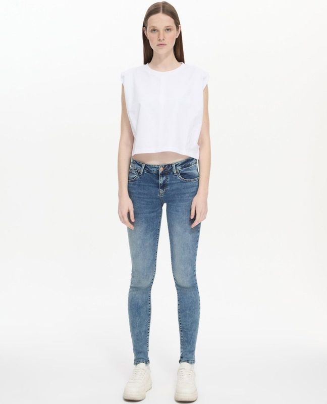 LTB Jeans Nicole Dames Skinny Jean - Lichtblauw - Yule Wash