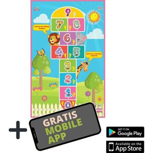 Akar Toys - Hopscotch - Speelmat / Speeltapijt / Speelmat Foam / Speelgoed / Met GRATIS App - 150x100cm