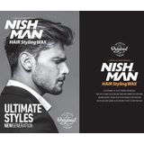 NISHMAN - Haarstyling Wax 04 - Rugby - 150g - Natuurlijke Glans - Sterke Hold