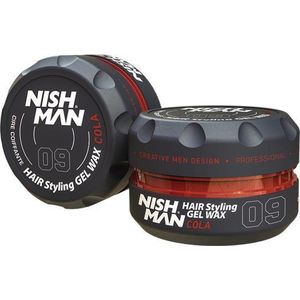 NISHMAN - Hair Styling Wax - Cola - Glanzende Afwerking - Langdurige Hold