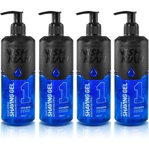 NISHMAN - Shaving Gel 01 - Energizing - 400ml - Mannenverzorging