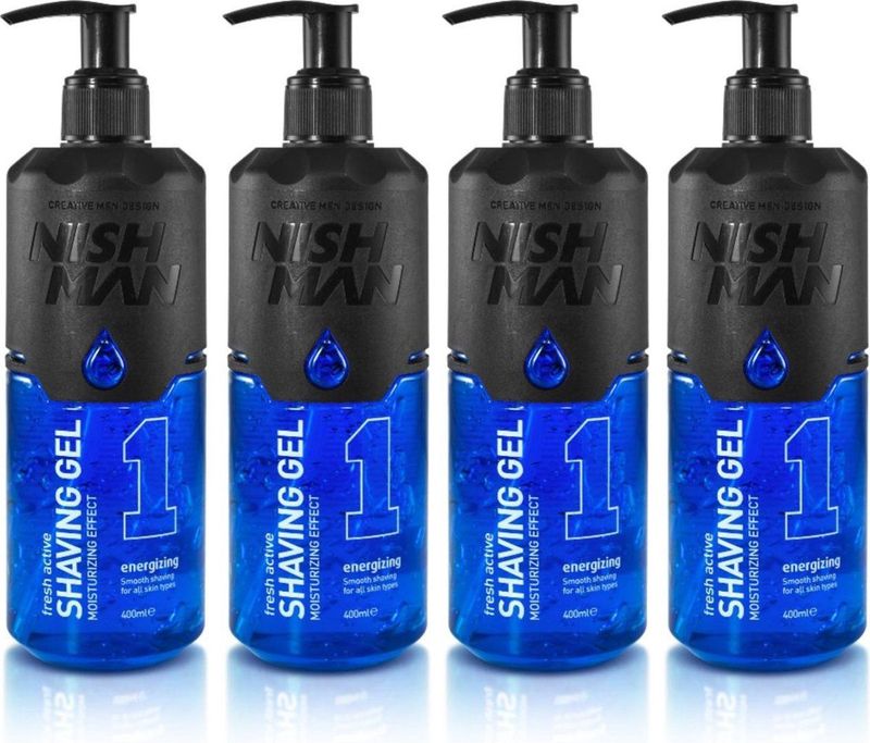 NISHMAN - Shaving Gel 01 - Energizing - 400ml - Mannenverzorging