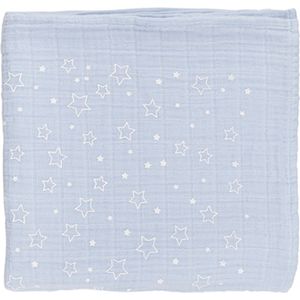 Twinkle Star"" Baby Mousseline -- Swaddle -- Inwikkeldoek -- Blauw