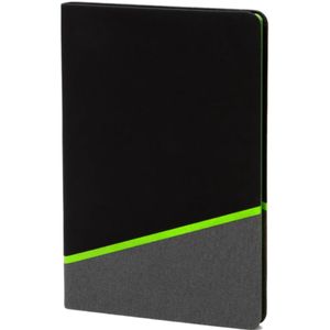 Raja Uitvoerend Notitieboek A5 - Lederen Hardcover - Premium Zuurvrij Papier - Opbergvak - 256 Gelinieerd Pagina's - Groen