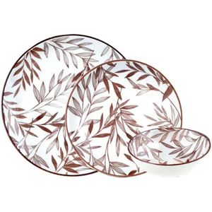 CreaTable Pizzateller BASILIKUM weiß / grün 33 cm 4-teiliges Set ab 29,20 € | Preisvergleich bei