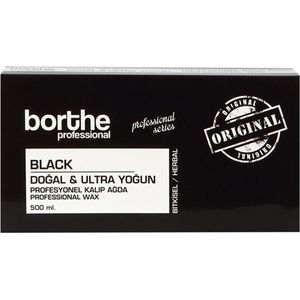 Borthe Professional - Black Wax - Harsblok - Ontharings Hars - Ontharings Wax - Wax - Voor Wax Apparaat - 500 gram