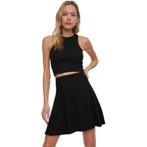 Trendyol - Klokrok - Zwart - Gebreide Stof - Regular Fit