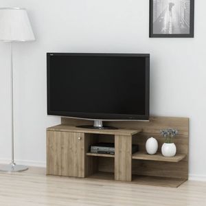 Homemania Tv-meubel Duru 122x33,3x55 cm Walnootkleurig