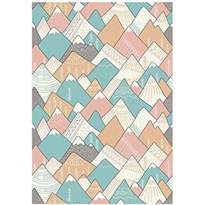Homemania Bedrukt tapijt Mountains 1, bedrukt, meerkleurig, van micro-polyamide, 160 x 120 cm