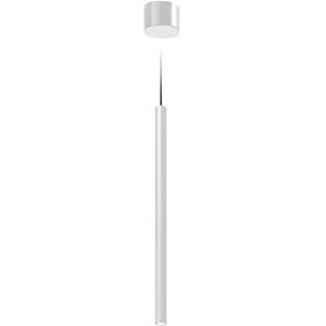 Homemania Hanglamp To-Be, wit, zwart van aluminium, 3,2 x 3,2 x 65 cm, 1 x LED, 7 W, 363 lm, 2700 K, 220-240 V