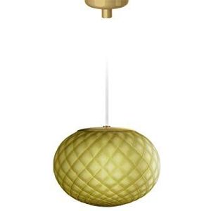 Homemania Hanglamp Emy, goud, groen, glas, 16 x 16 x 12,2 cm, 1 x G9, Max 48W, 220-240V