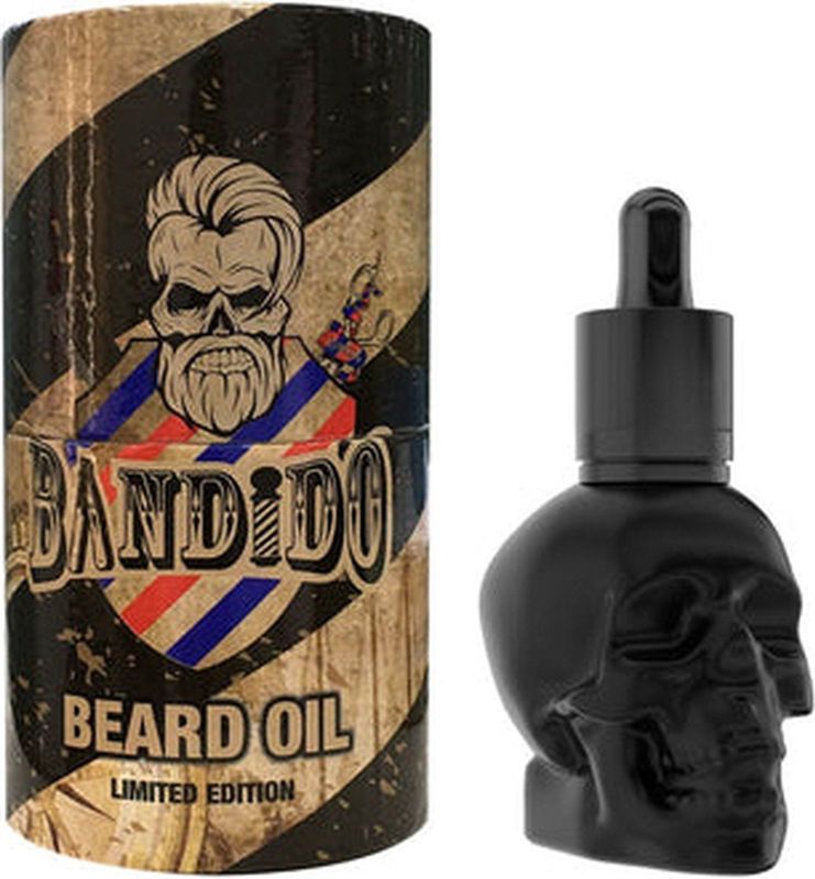 Baardolie - Doodskop Design - 40 ml - Glazen Fles